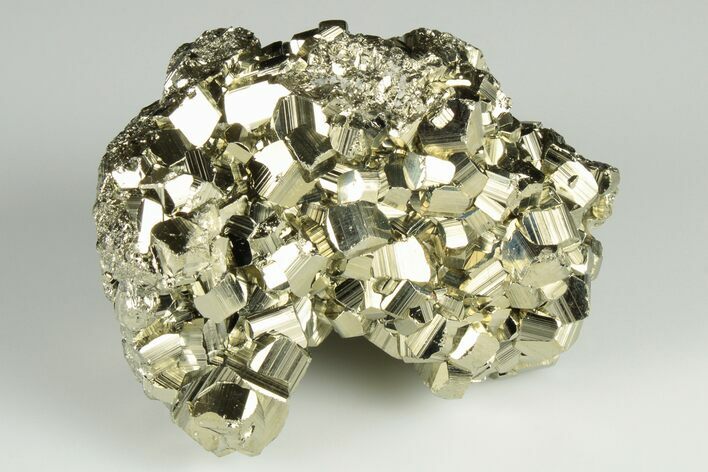 Shimmering Pyrite Crystal Cluster - Peru #190943